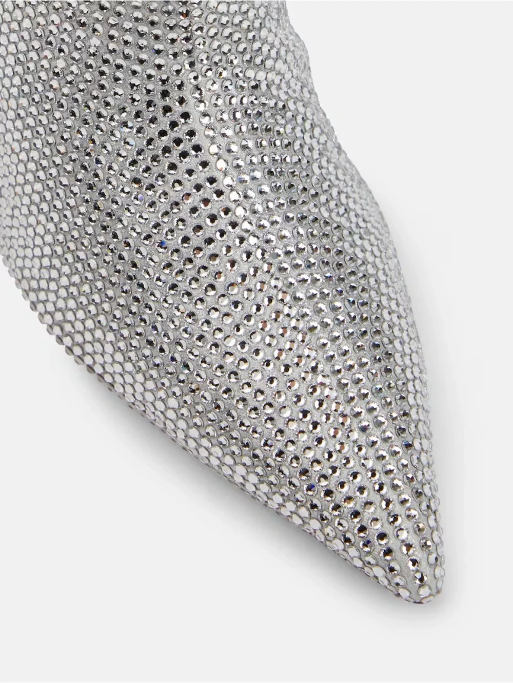 Christian Louboutin Astrilarge Silver Strass Ankle Boot Size 38.5 New